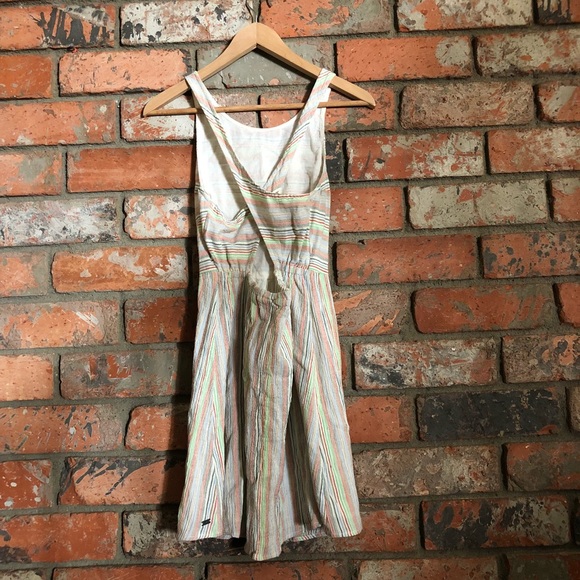 Roxy Coast to Coast Criss Cross Skater Dress Small - Picture 2 of 5